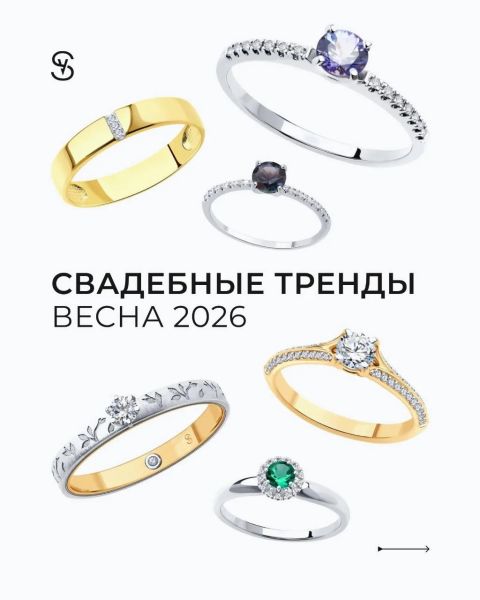 Тренды свадебных колец 